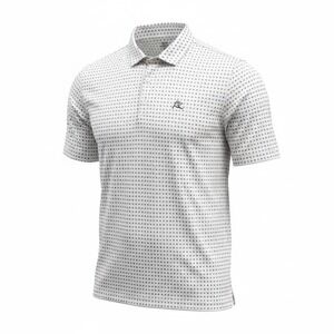 Rhoback Polo Shirt XXL White Golf Performance The States USA Stars